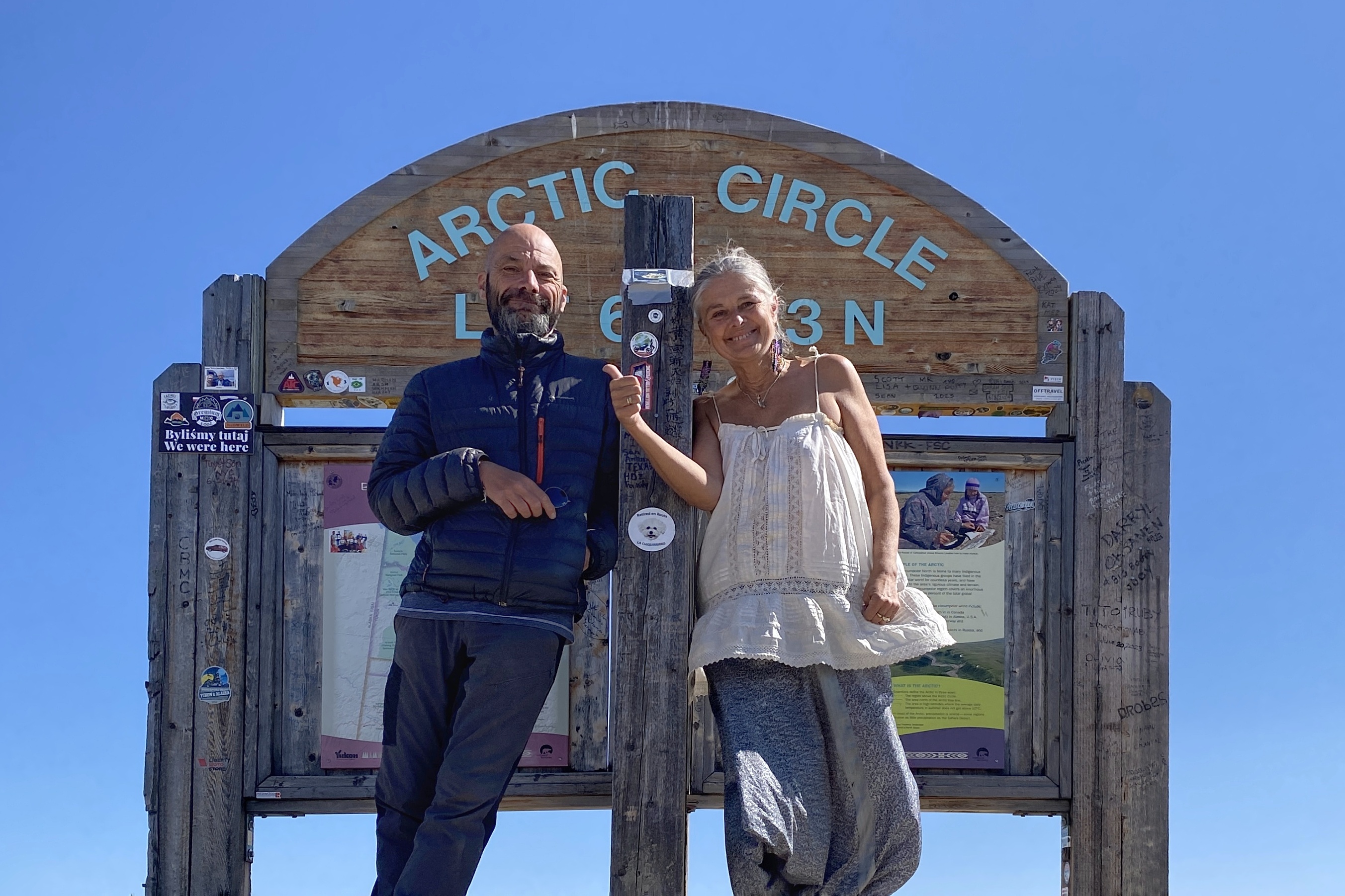 Isa et Manu au cercle arctique